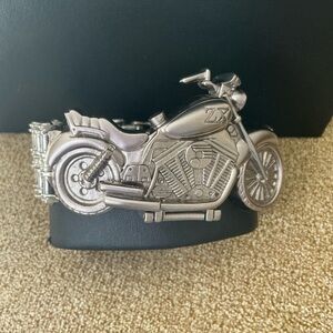 Vintage ZZYZX Motorcycle Biker Men Women Wrist Watch Stainless Band-WORKING VGUC